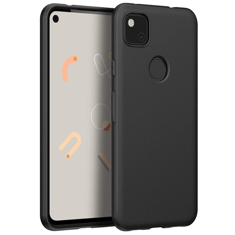RAJA CASE FOR GOOGLE PIXEL 4A 4G / PIXEL 4A 5G / PIXEL 4 XL / PIXEL 4 SOFTCASE SOLID BLACK MATTE CAS