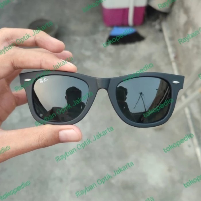 Kacamata Rayban Wayfarer 2140 Ori/Original Sunglasses Hitam