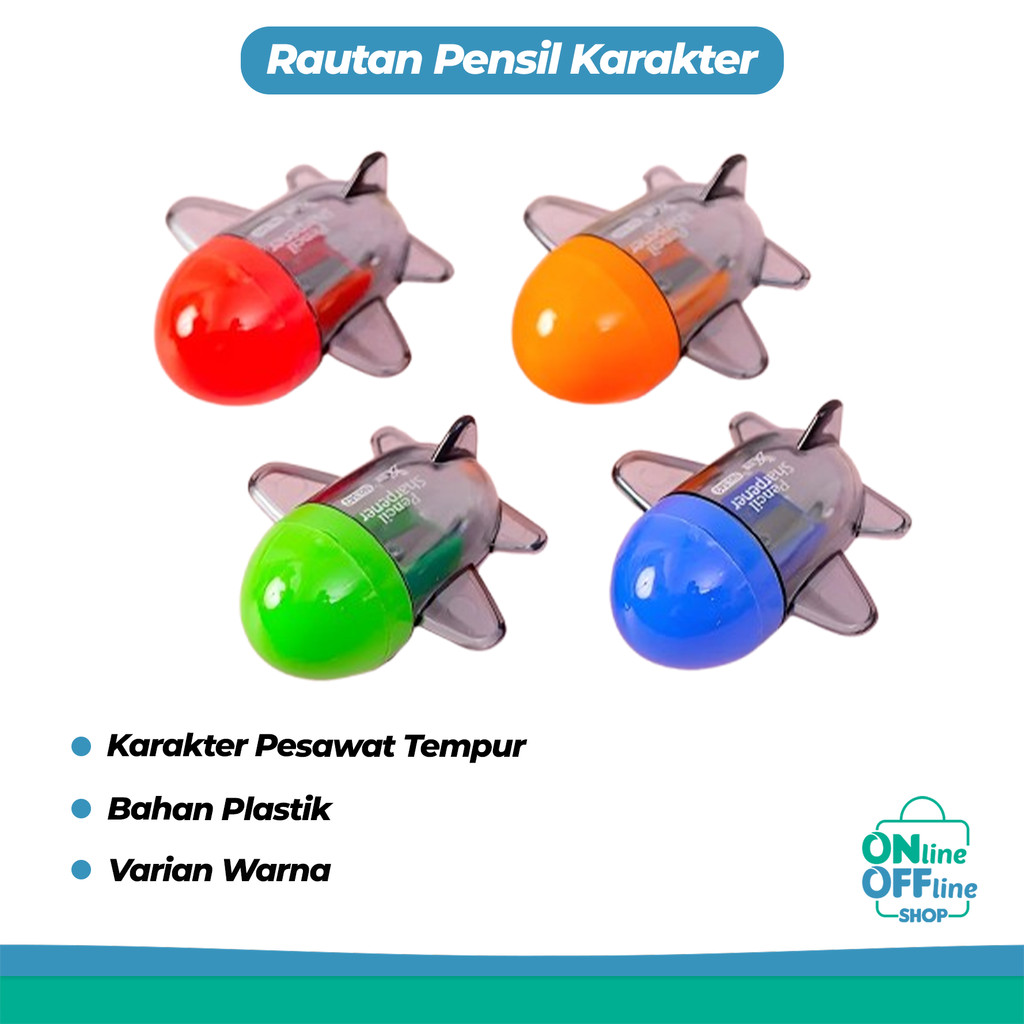 

Rautan Karakter Pesawat Tempur Pencil Sharpener 756