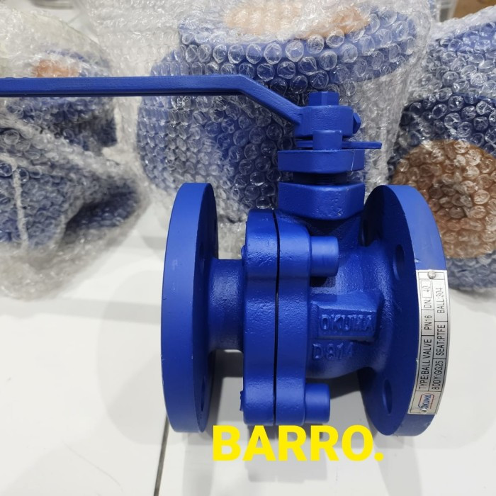 Ball Valve 1-1/2" Inch DN 40 Cast Iron Flange PN 16 Stop Kran Besi
