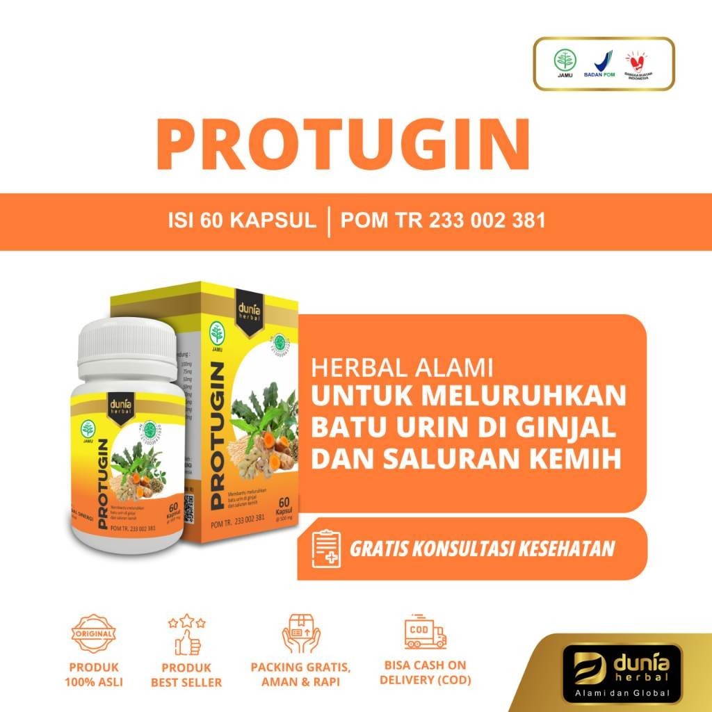 Protugin 60 Kapsul Herbal Batu Ginjal Bandung Kulon Herbal Profemale