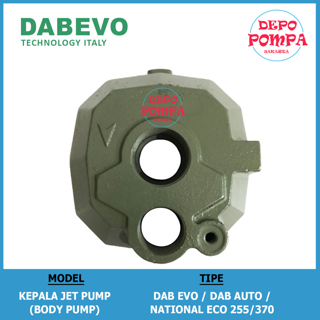 Kepala Jet Pump / Body Pump Pompa Jet Pump DABEVO NATIONAL 255/370