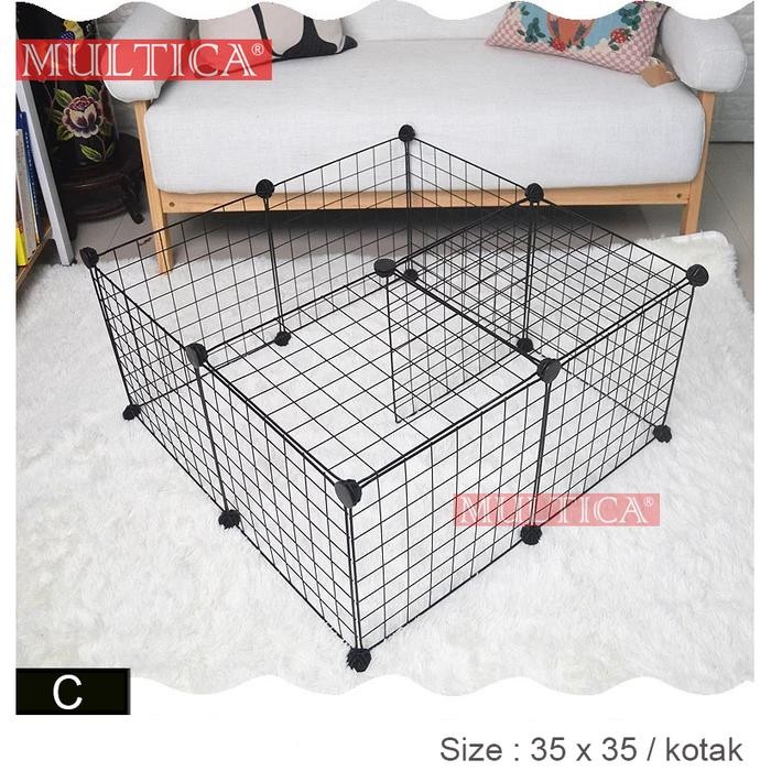 Lemari Kandang Kucing / Kandang Kelinci / Kandang Besi Lipat Tebal - Tanpa Pintu