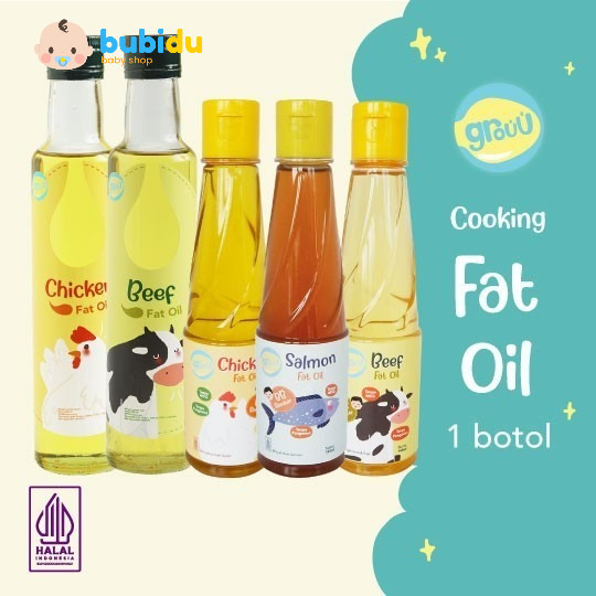 GROUU Fat Oil | Bumbu Minyak Lemak Tumis Ayam Sapi Ikan Salmon MPASI BB Booster Anak Bayi 6 9 12 bul