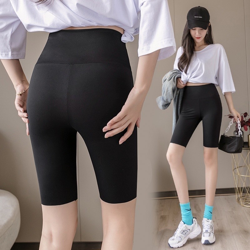 CD048 Legging Sport Celana Short Hot Pants Mini Pop Pant Daleman Wanita Size Jumbo