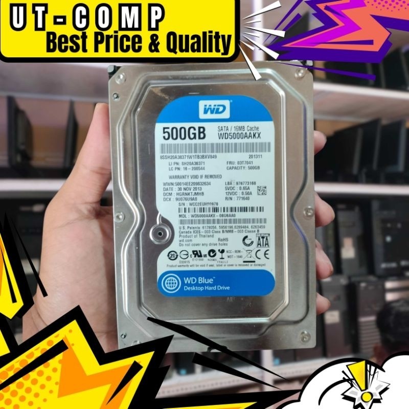 Harddisk HDD 500GB SATA 3.5 inch (Bekas - Hardisk PC Desktop)