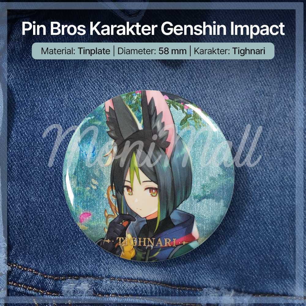 Pin Bros Karakter Genshin Impact Background Theme Can Badge - YZ015