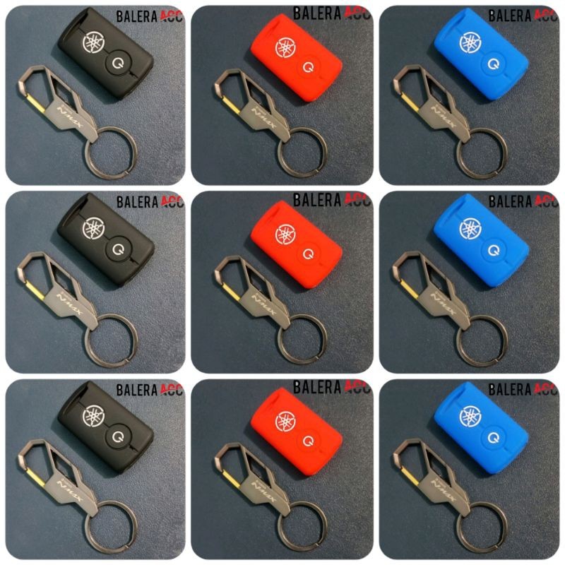 Paket Gantungan Kunci Nmax + Cover Remote Silikon Nmax