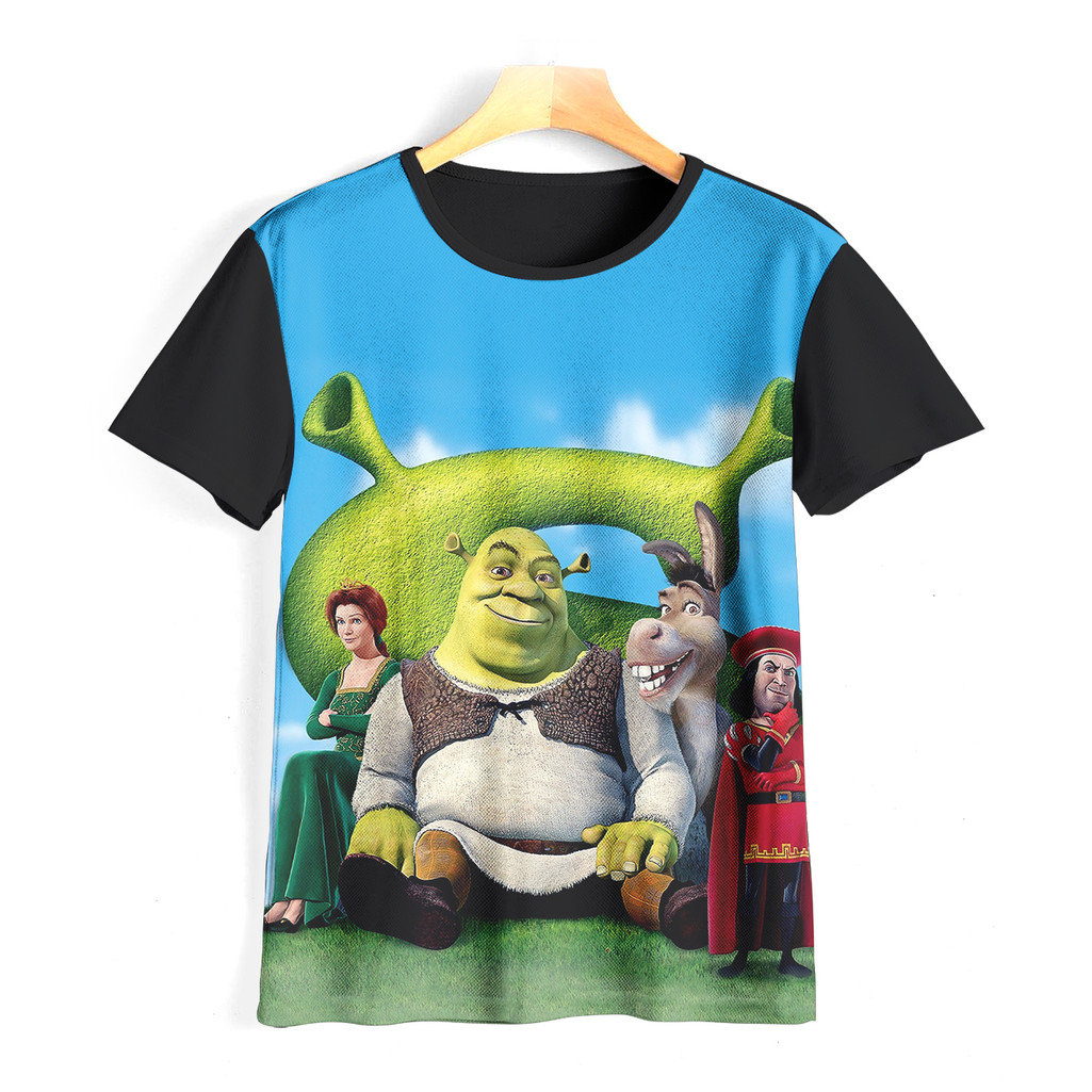 Kaos Shrek Keren dan Adem | Kaos Kartun Shrek Anak | 055KD060 Shrek