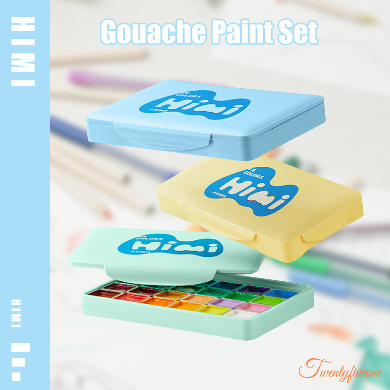 

Miya Himi Gouache Paint Set 18/24 Warna 30ml Cat Untuk Cat Cat Air Perlengkapan Seni Murid