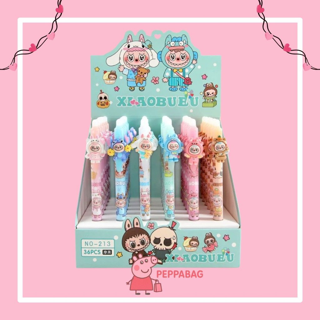 

(1pcs) Pulpen Cetek Premium Pena Hapus Motif Labubu Lisa Blackpink - ES0445