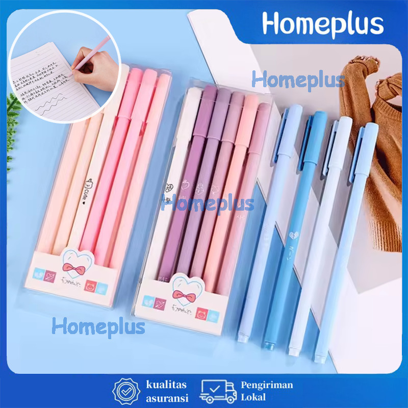 

6pcs Pulpen Gel Morandi Series Pena Cair Pulpen Netral 0.5MM