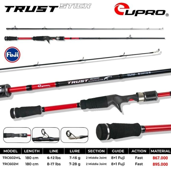 JORAN BAITCASTING EUPRO TRUST STICK 180CM - 602M TERMURAH