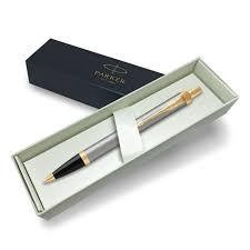 

Pulpen Parker Original IM New Brushed Metal Gold Trim (Klip Emas) BP