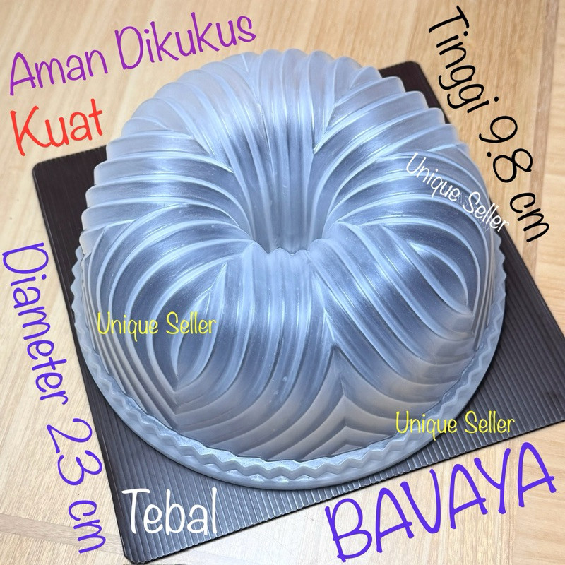 Cetakan Kue Bolu Puding Agar Ager Bavaya 23 cm / Cetakan Kue Puding Pudding Agar2 Ager2 Agar Agar Ag