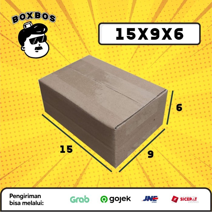 

KARDUS BOX uk 15x9x6 CM Kotak Packaging Corrugated SHEET POLOS