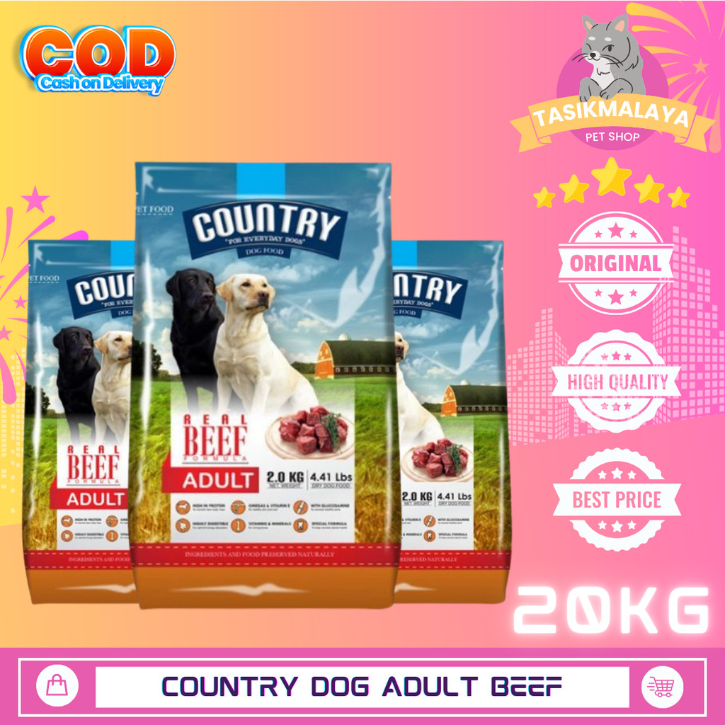 Country Dog food Adult Beef 18kg