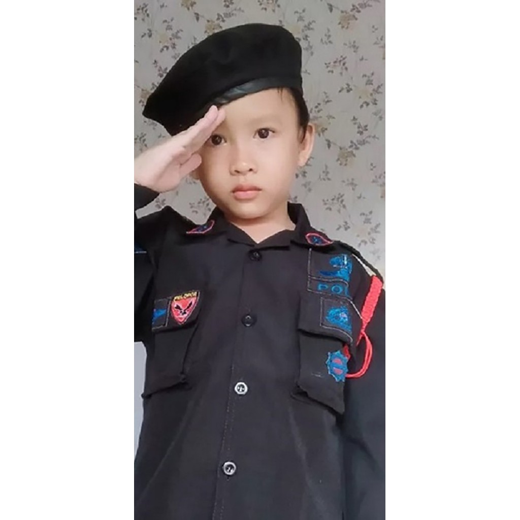 Terlaris ✨ -SERAGAM PDL BRIMOB ANAK BAJU POLISI BRIMOB KOSTUM KARNAVAL ANAK MURAH - S