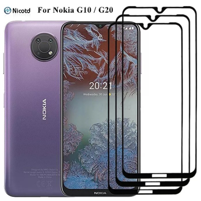 NOKIA G10 G20 TEMPERED GLASS 5D NOKIA G10 G20 FULL LEM FULL COVER