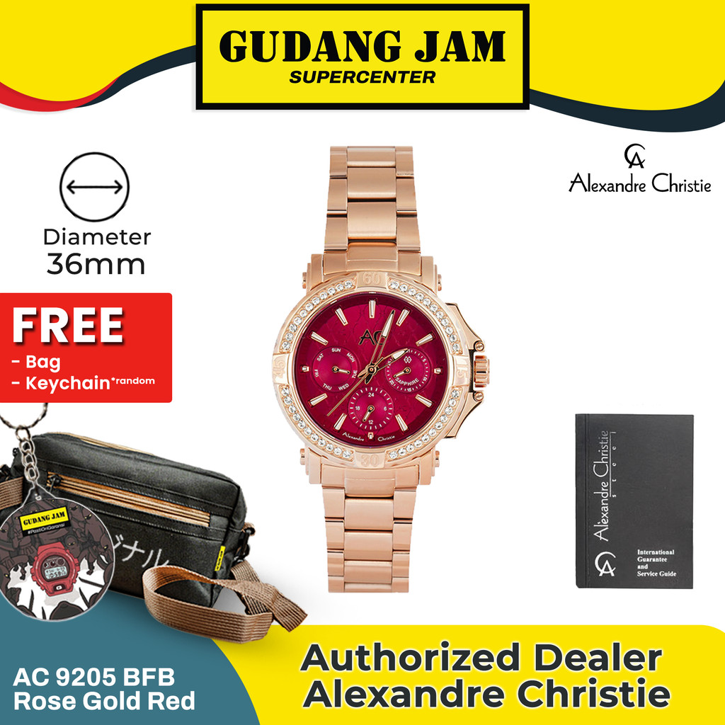 Alexandre Christie wanita - Jam Tangan Wanita Alexandre Christie AC 9205 BFB AC 9205 AC9205BFB AC 92