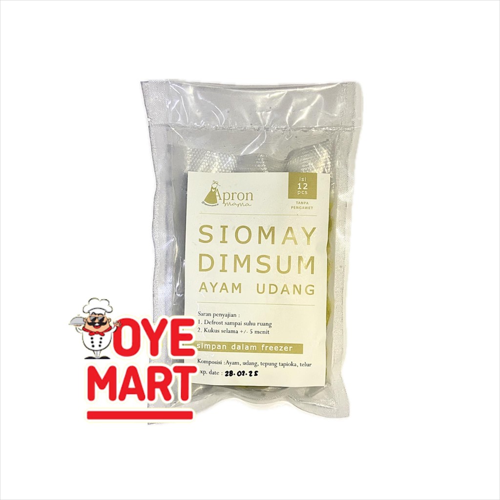 

APRON MAMA SIOMAY DIMSUM AYAM UDANG 250GR ISI 12 HOMEMADE