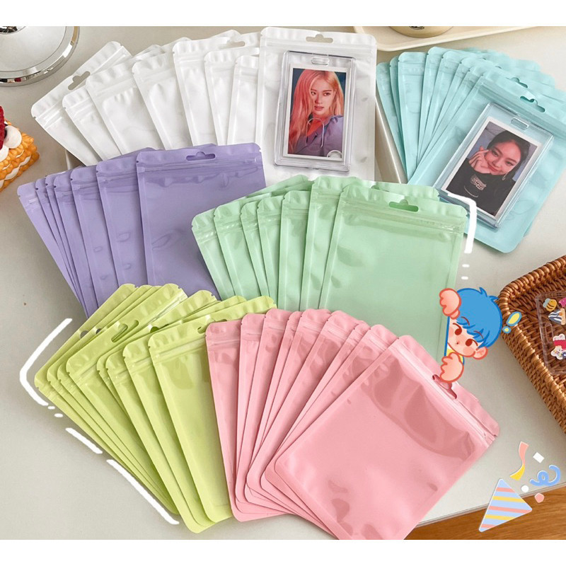 Kantong plastik ziplock warna warni/kantong plastik ziplock berbagai warna/aksesoris kombinasi klip 