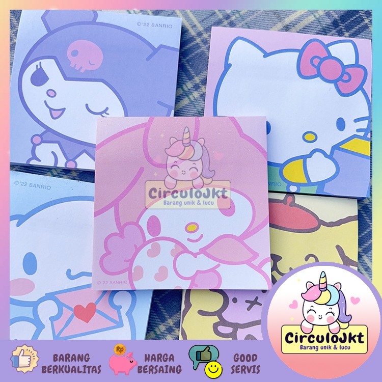 

Sticky Note Sanrio ISI 50 LEMBAR KUROMI SANRIO CINAMOROLL