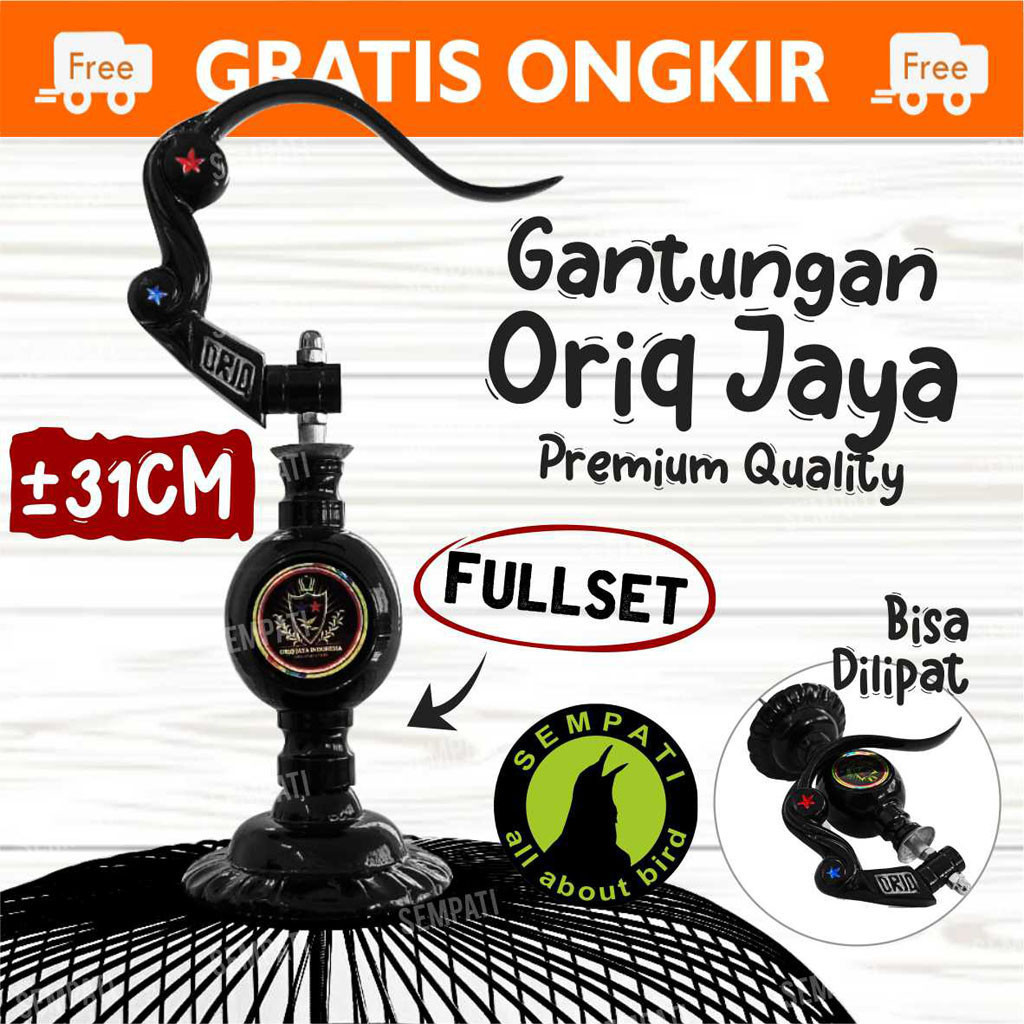 Adw SEMPATI GANTUNGAN SANGKAR PION MOTIF BATIK ORIQ JAYA KANDANG BURUNG MURAI KOTAK LOVEBIRD