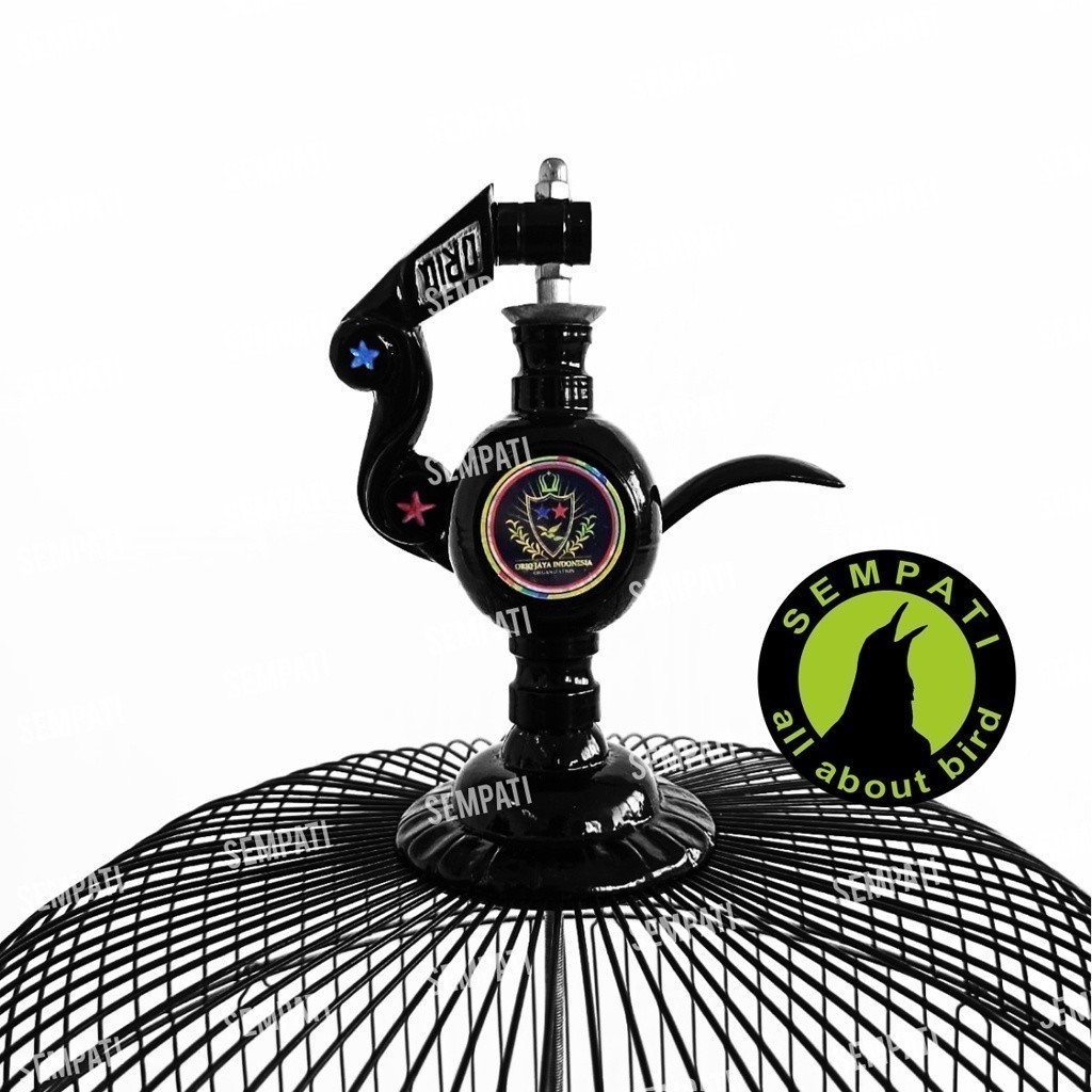 Ay00 SEMPATI GANTUNGAN SANGKAR PION MOTIF BATIK ORIQ JAYA KANDANG BURUNG MURAI KOTAK LOVEBIRD