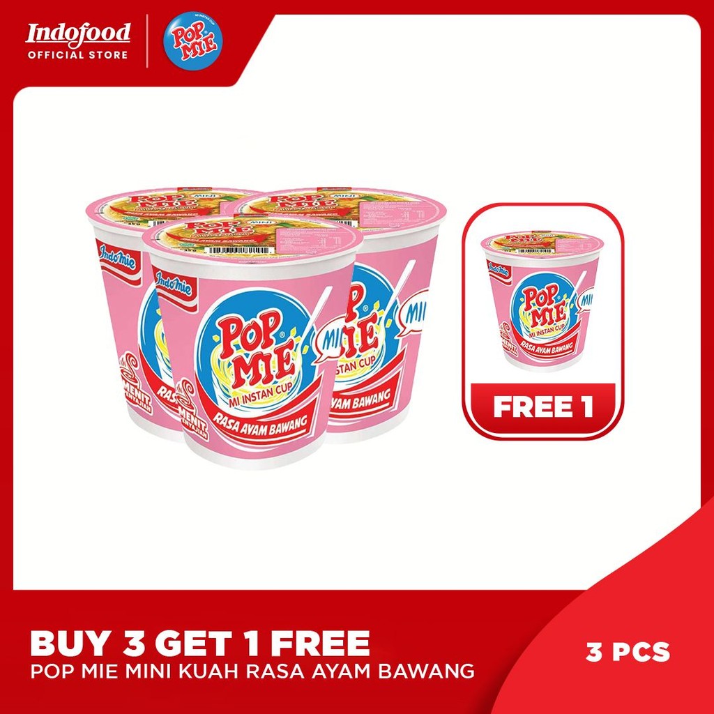 

Buy 3 Get 1 - Pop Mie Mini Kuah Rasa Ayam Bawang (Exp Jan 2025)