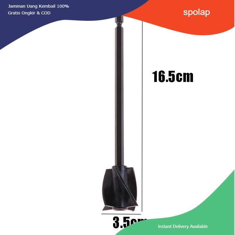 4pcs/Set Mixer Epoxy Mixer Pengaduk Cat Untuk Pengganti Keramik Mata Bor