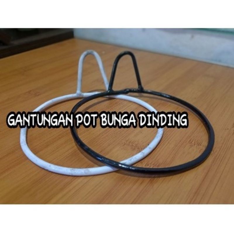 standing pot ring v / standing pot bunga besi