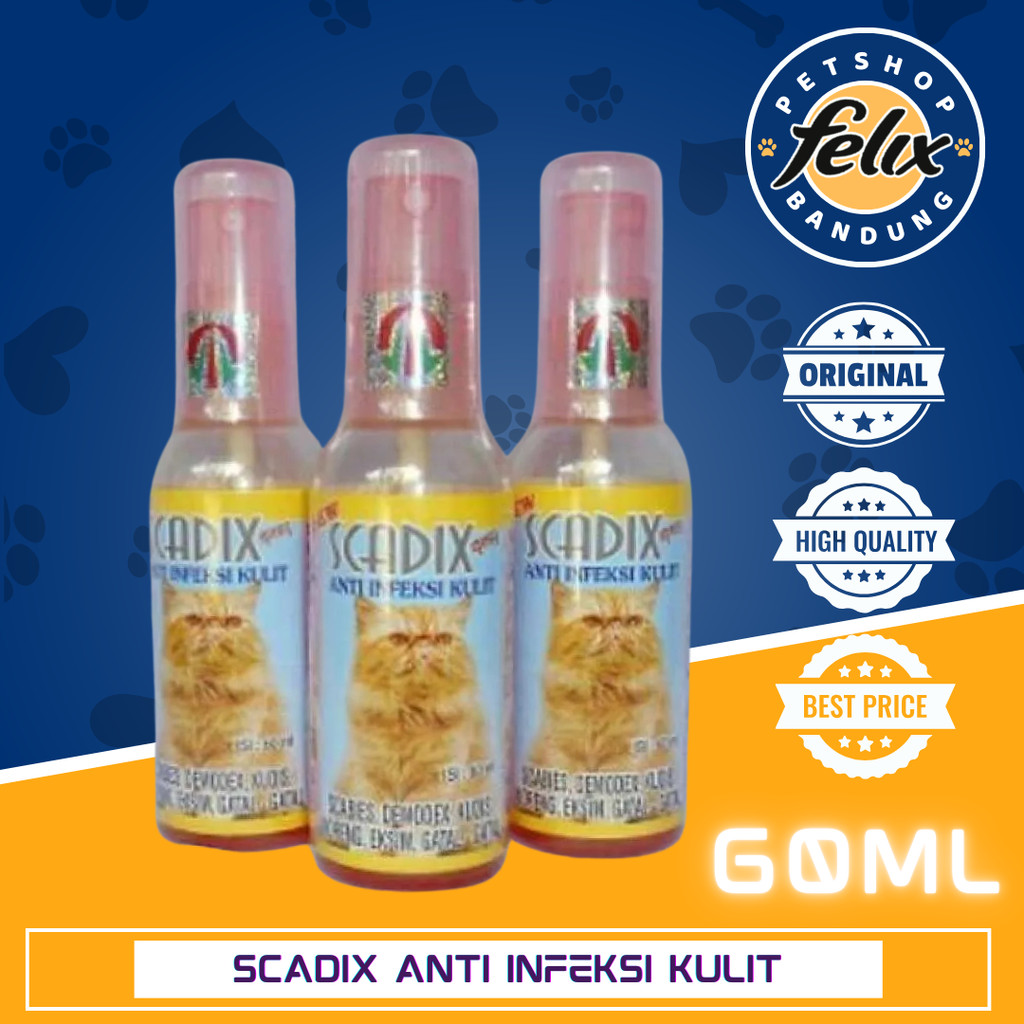 Scadix Obat Jamur Kucing Obat Scabies Kucing Scadix Spray