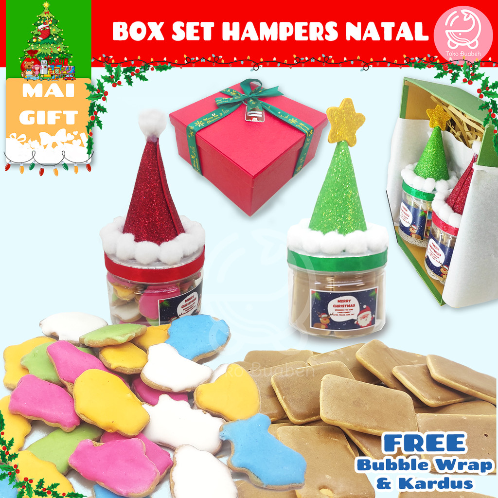 

Mai Gift Hampers Parcel Natal Premium Isi Picnic Ice dan Cafe Noir Hadiah Gift Box Kue Biskuit