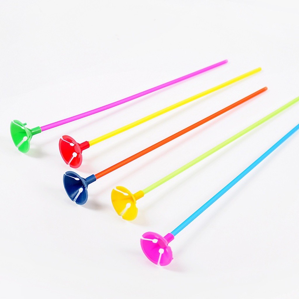 KKL Tangkai Balon / Gagang Balon / Stik Balon Warna Warni / Pegangan Cup Balon Warna Random / Pegang