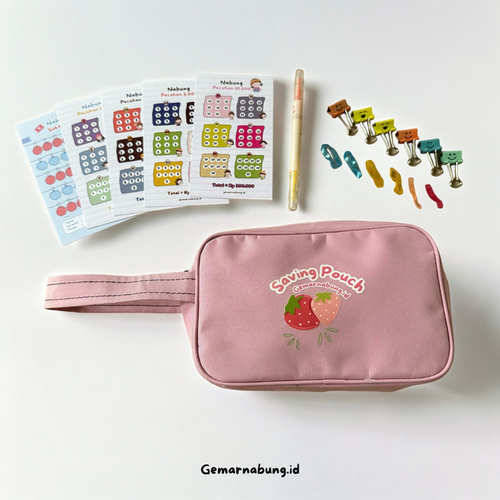 

[Collection New] Saving Pouch Lucu Tempat Nabung Serbaguna - Pink PemulaGril, Saving Pouch