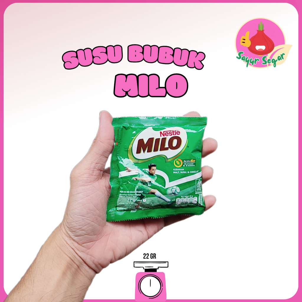 

Sayur Segar - Susu Coklat Milo Sachet 20 gr / MIlo Chocolate