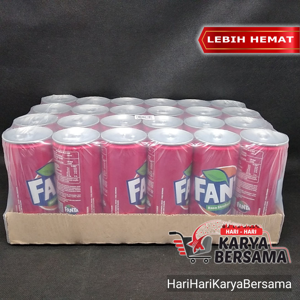 

MINUMAN RINGAN BERSODA FANTA STROBERI STRAWBERRY PACK ISI 24'S X 250ML