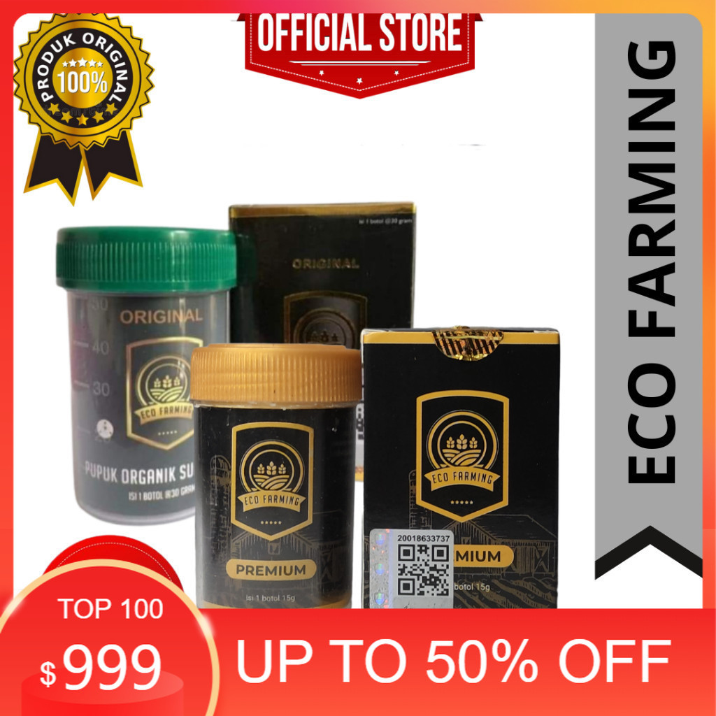 PUPUK ECO FARMING ORIGINAL 100% - @30gr PUPUK ORGANIK EKO FARMING ORIGINAL ASLI - PUPUK