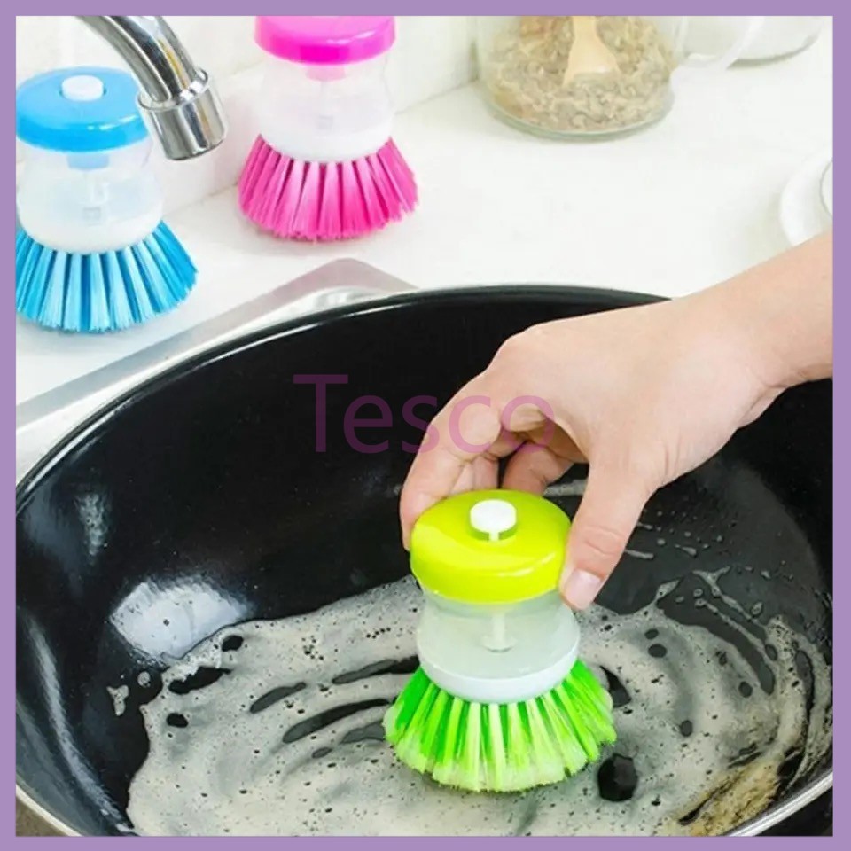 sikat deterjen pencuci piring dapur/alat sikat panci minyak anti lengket/sikat tekan/sikat pencuci p