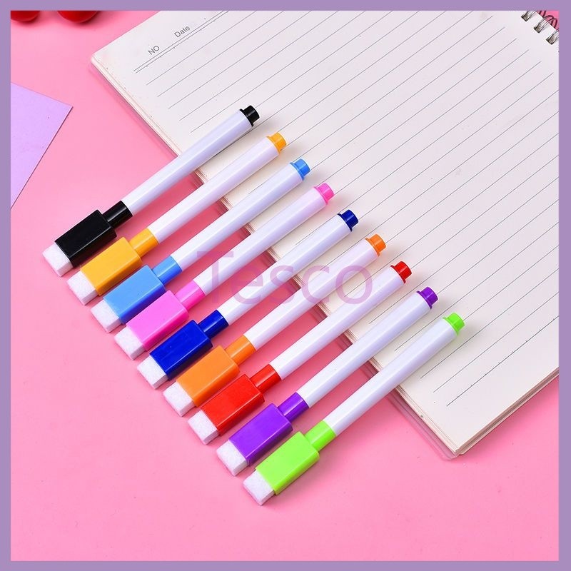 

Tesco Spidol papan tulis warna yang dapat dihapus/spidol papan tulis 8 warna