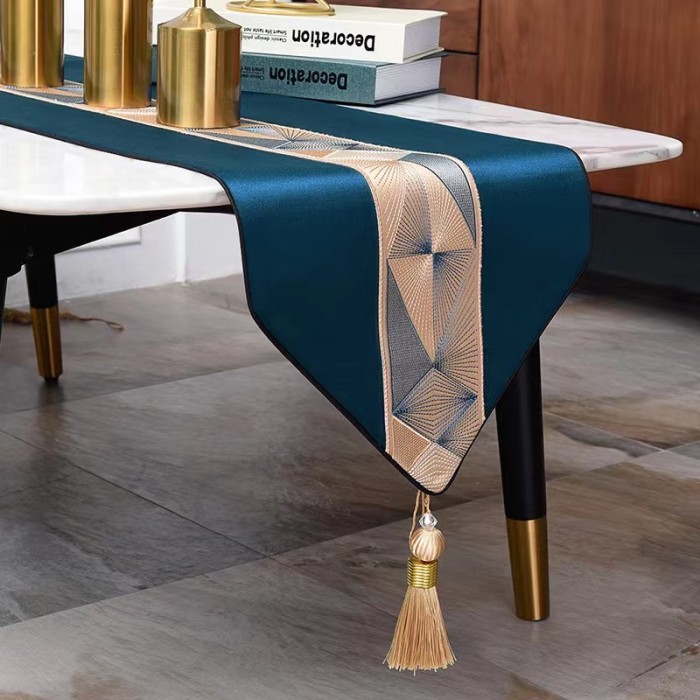 Table Runner Panjang 3 meter Acara Mewah Taplak Pesta Premium Quality