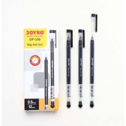 

Gel Pen Pulpen Bolpen Joyko GP-330 Big Fill Gel 0.5 mm (12 Pcs)