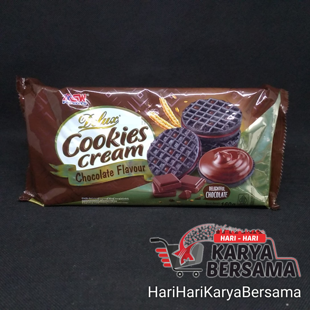 

MAKANAN RINGAN BISKUIT HATARI DELUX COOKIES CREAM CHOCOLATE 160GR