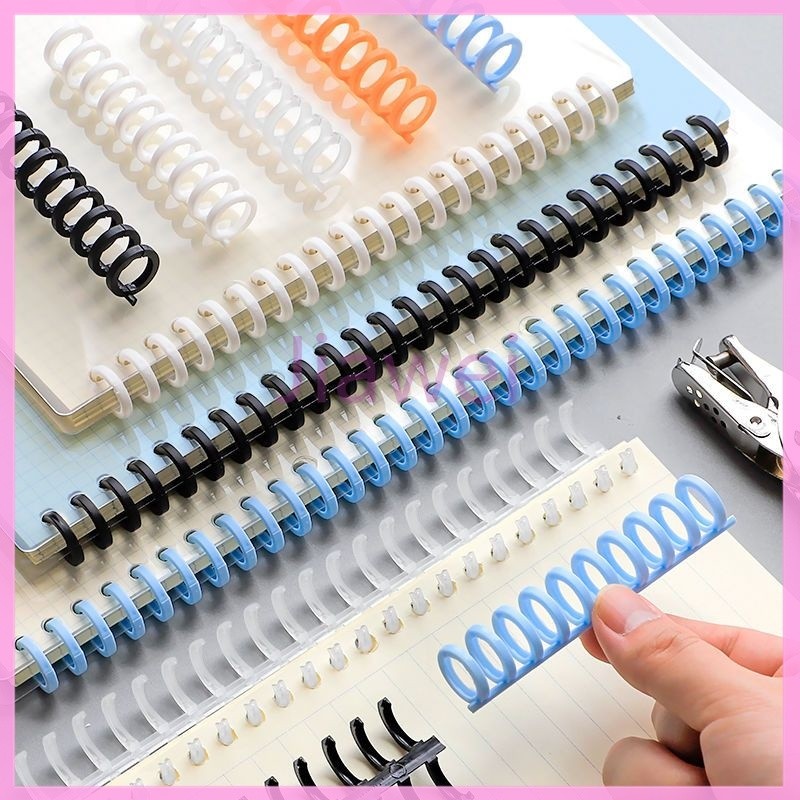 

Jiawei Ring Binder DIY/HARU Ring Binder Plastik Spiral 30 Lubang Untuk Loose-leaf paper A4 B5 A5 A6 A7