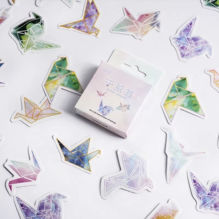 

Sticker Deco Sticker Journal Scrapbook Stiker Diary Paper Crane