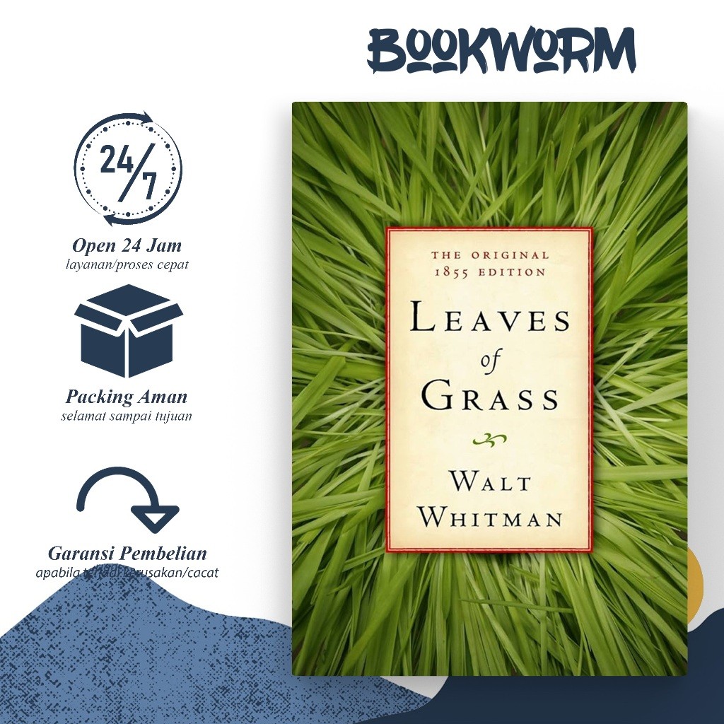 Leaves of Grass by Walt Whitman (English)