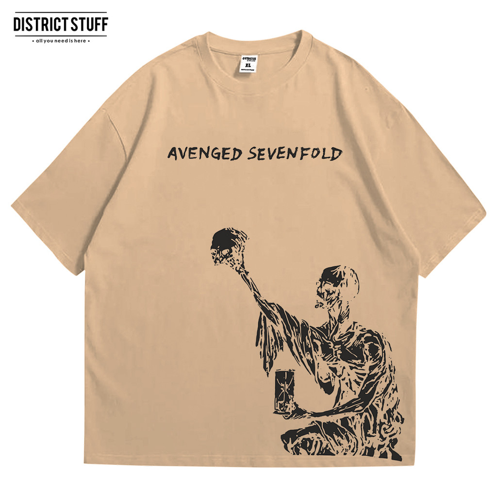 Kaos Band Avenged Sevenfold A7X Life Is But  A Dream Tshirt Oversize Vintage Pria Wanita