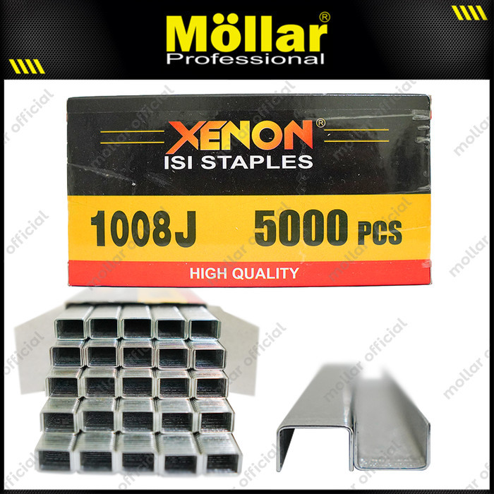

XENON 1008J Refill Isi Staples Tembak 1 Pak 5.000 pcs – Klem Stapler untuk Power Tools - Obi Teknik