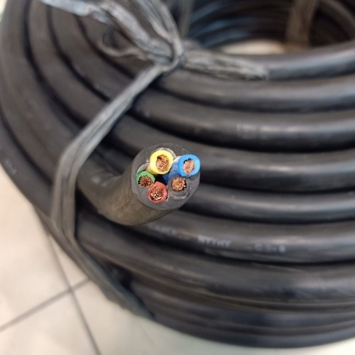 Kabel NYYHY 5x6 5x6mm JEMBO / METAL Rol 50m 100m Tufur Power Serabut Listrik - 50 Meter